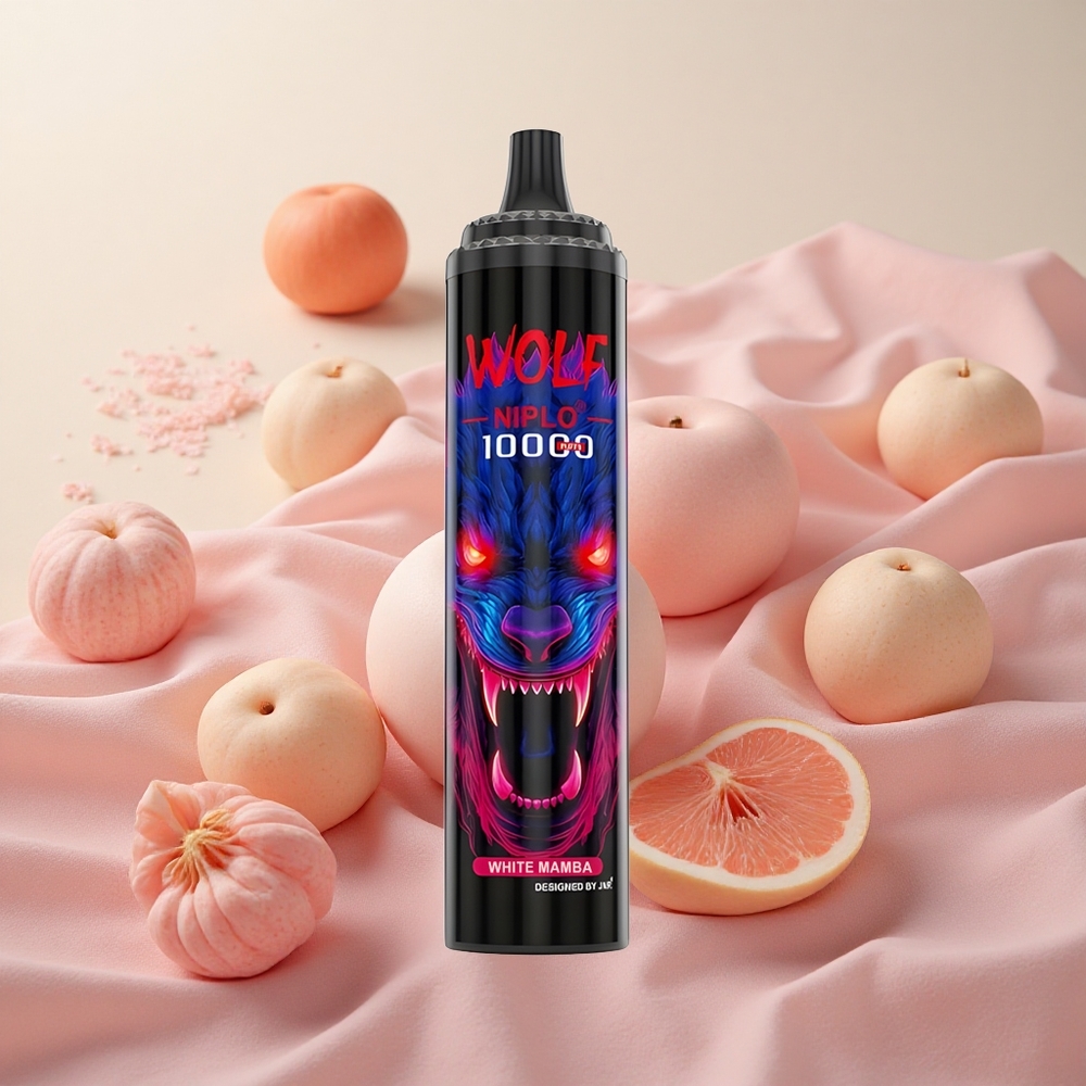 JNR Wolf Niplo 10000 Puffs 20ml E-liquid Capacity Mesh Coil White Mamba