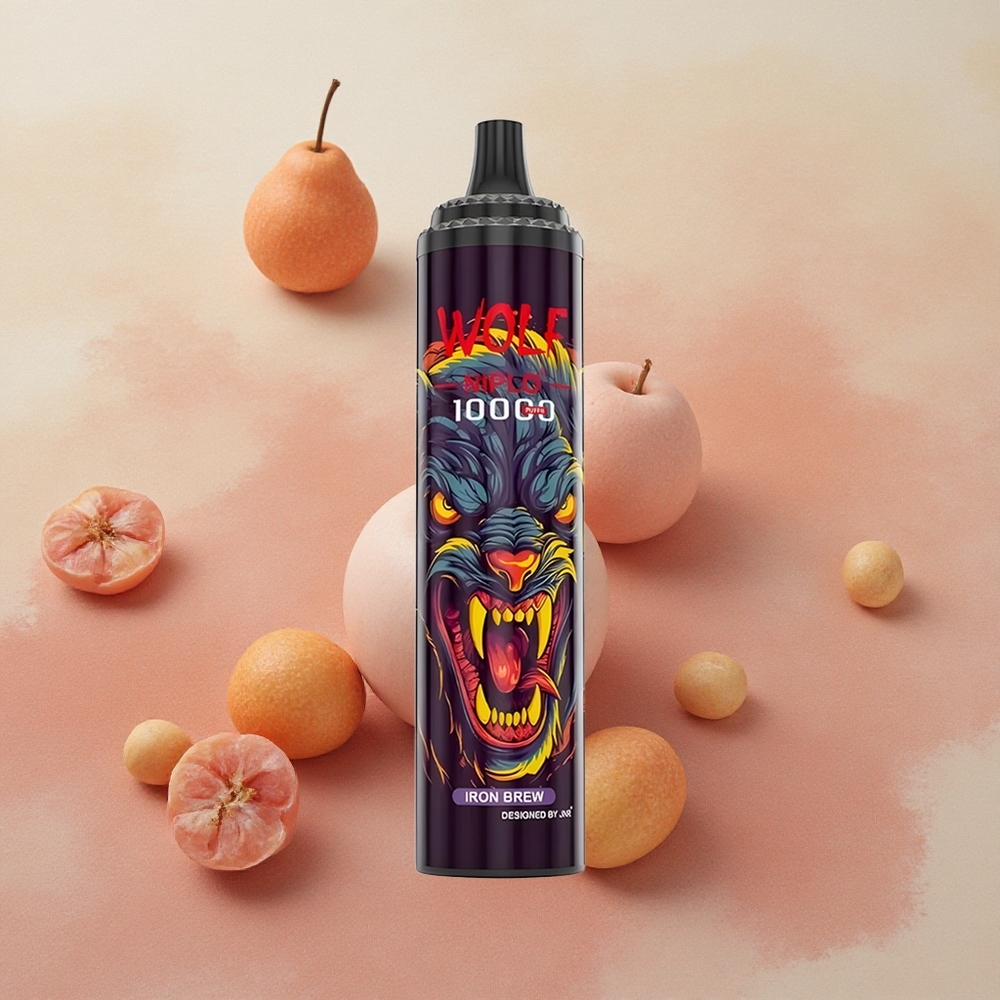 JNR Wolf Niplo 10000 Puffs 20ml E-liquid Capacity Mesh Iron Brew