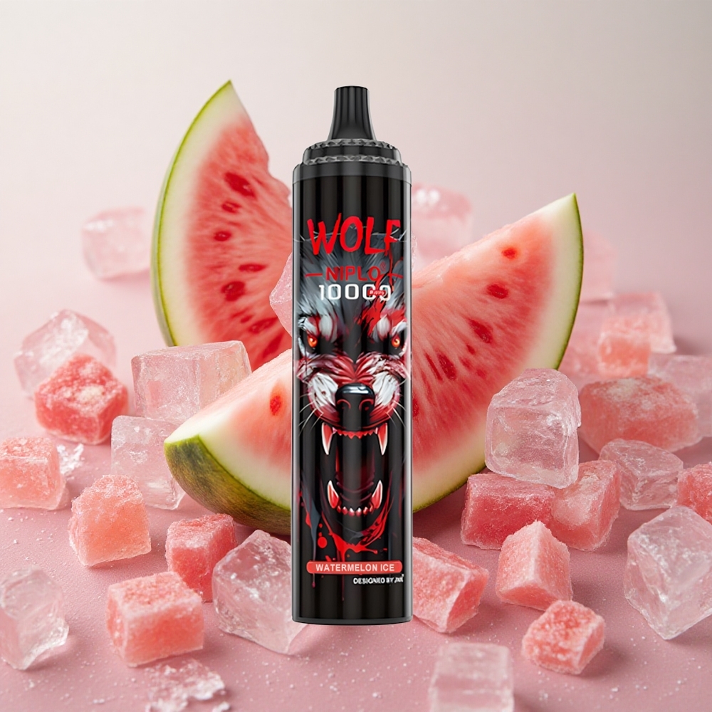 JNR Wolf Niplo 10000 Puffs 20ml E-liquid Capacity Watermelon Ice