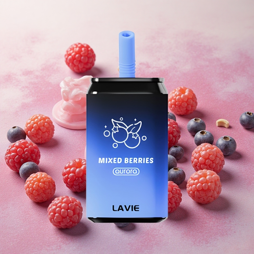 LAVIE Aurora 11000 Puffs 22ml E-liquid Capacity Rechargeable Mixed Berries