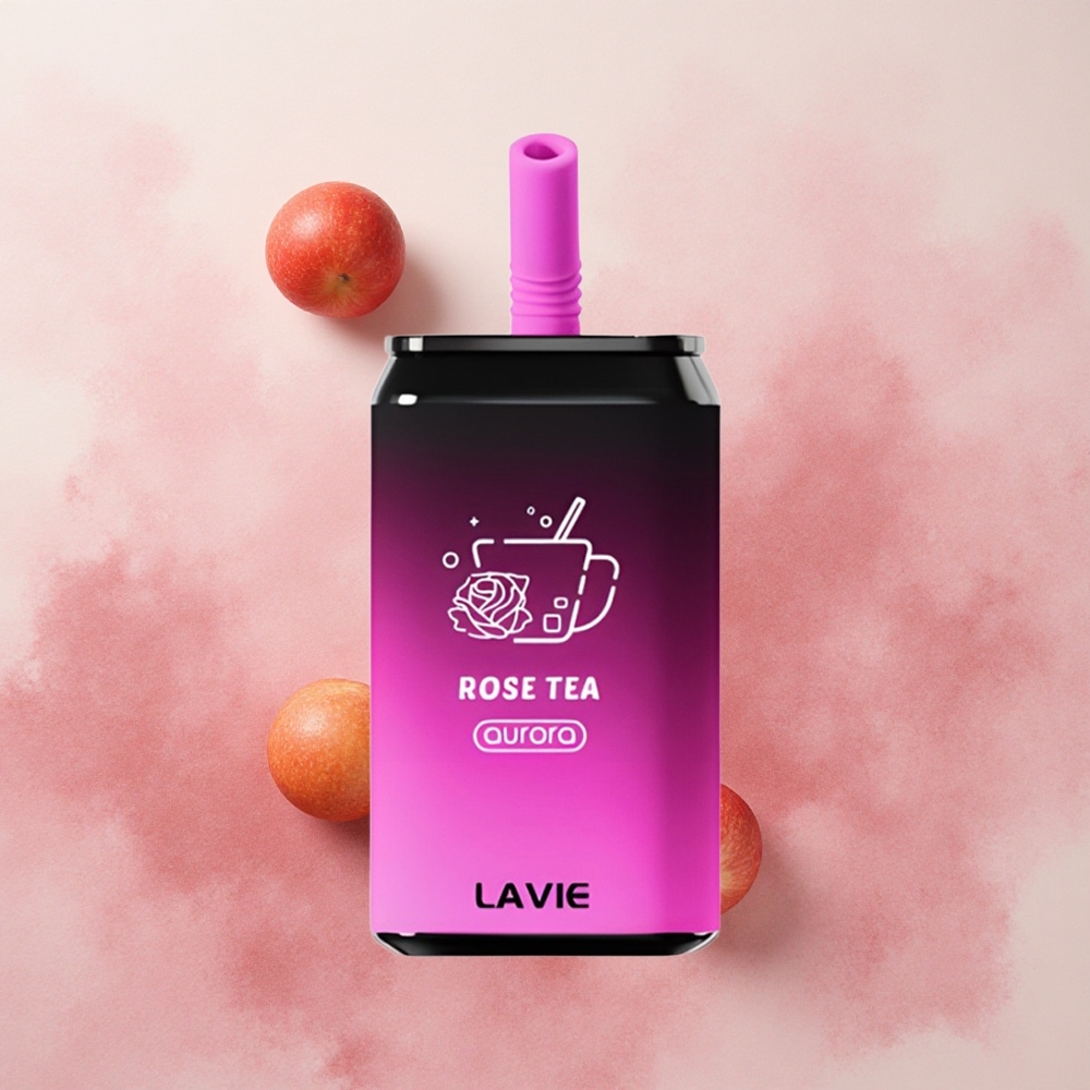 LAVIE Aurora 11000 Puffs 22ml E-liquid Capacity Rose Tea