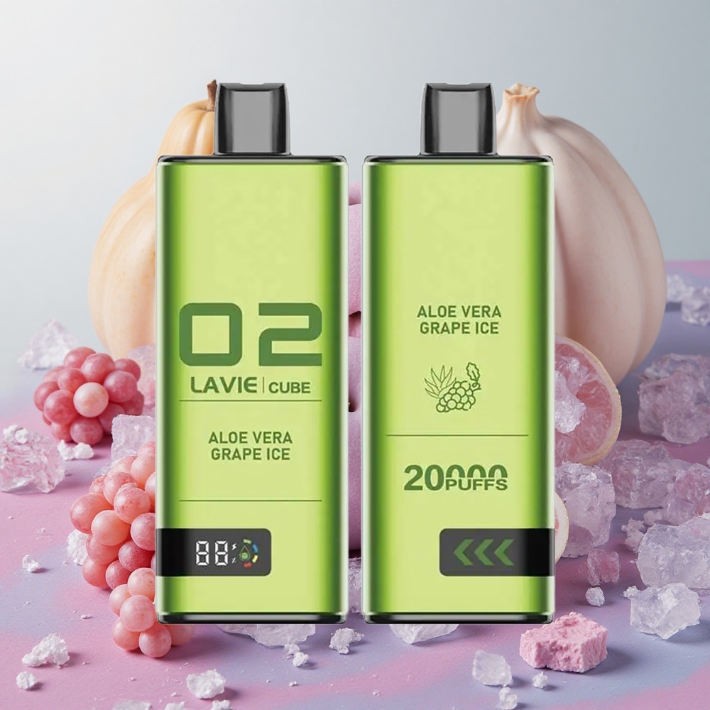 Lavie Cube 20000 Puffs 28ml E-liquid Capacity Aloe Vera Grape Ice