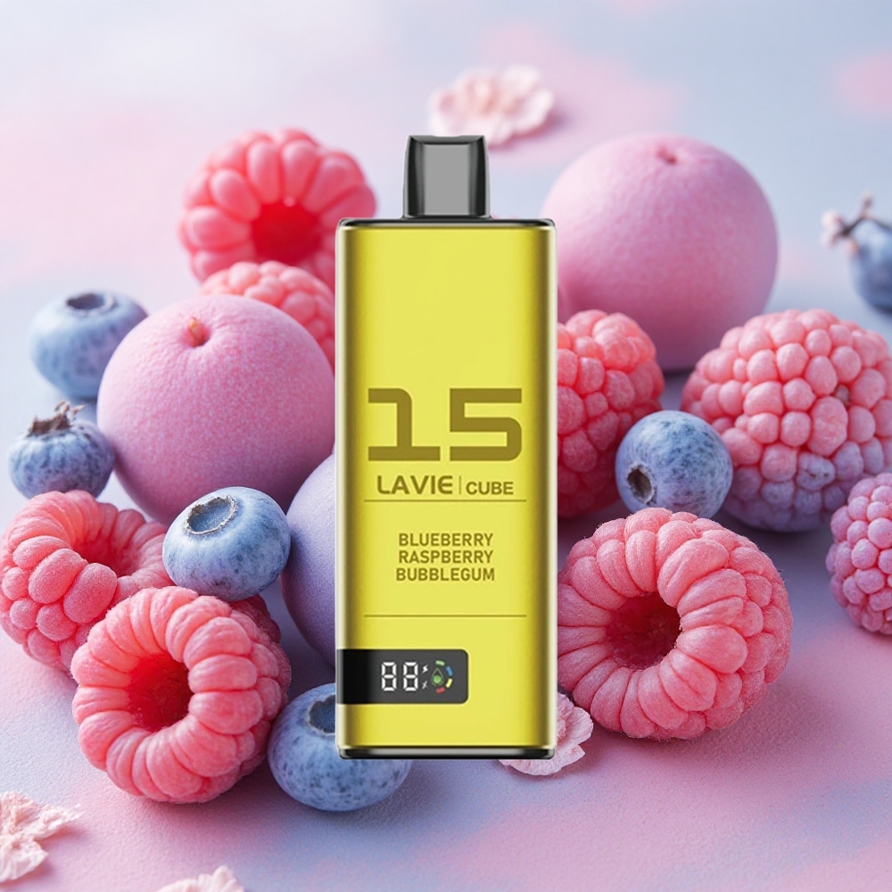 Lavie Cube 20000 Puffs 28ml E-liquid Capacity Blueberry Raspberry Bubblegum