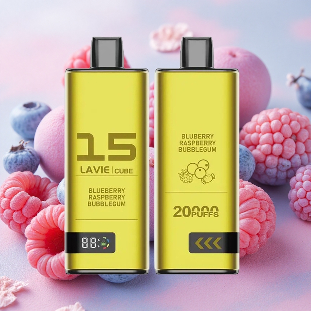 Lavie Cube 20000 Puffs 28ml E-liquid Capacity Blueberry Raspberry Bubblegum