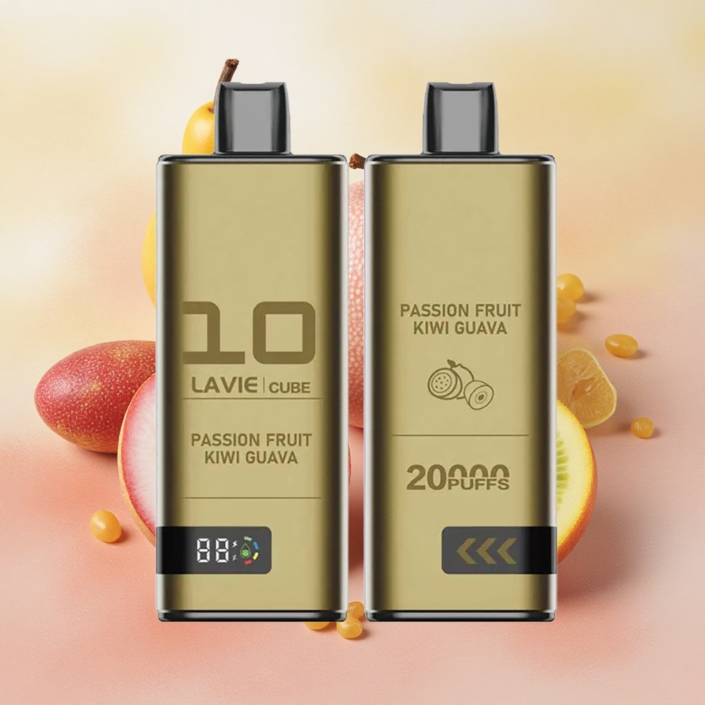 Lavie Cube 20000 Puffs 28ml E-liquid Capacity Disposable Vape Passion Fruit Kiwi Guava