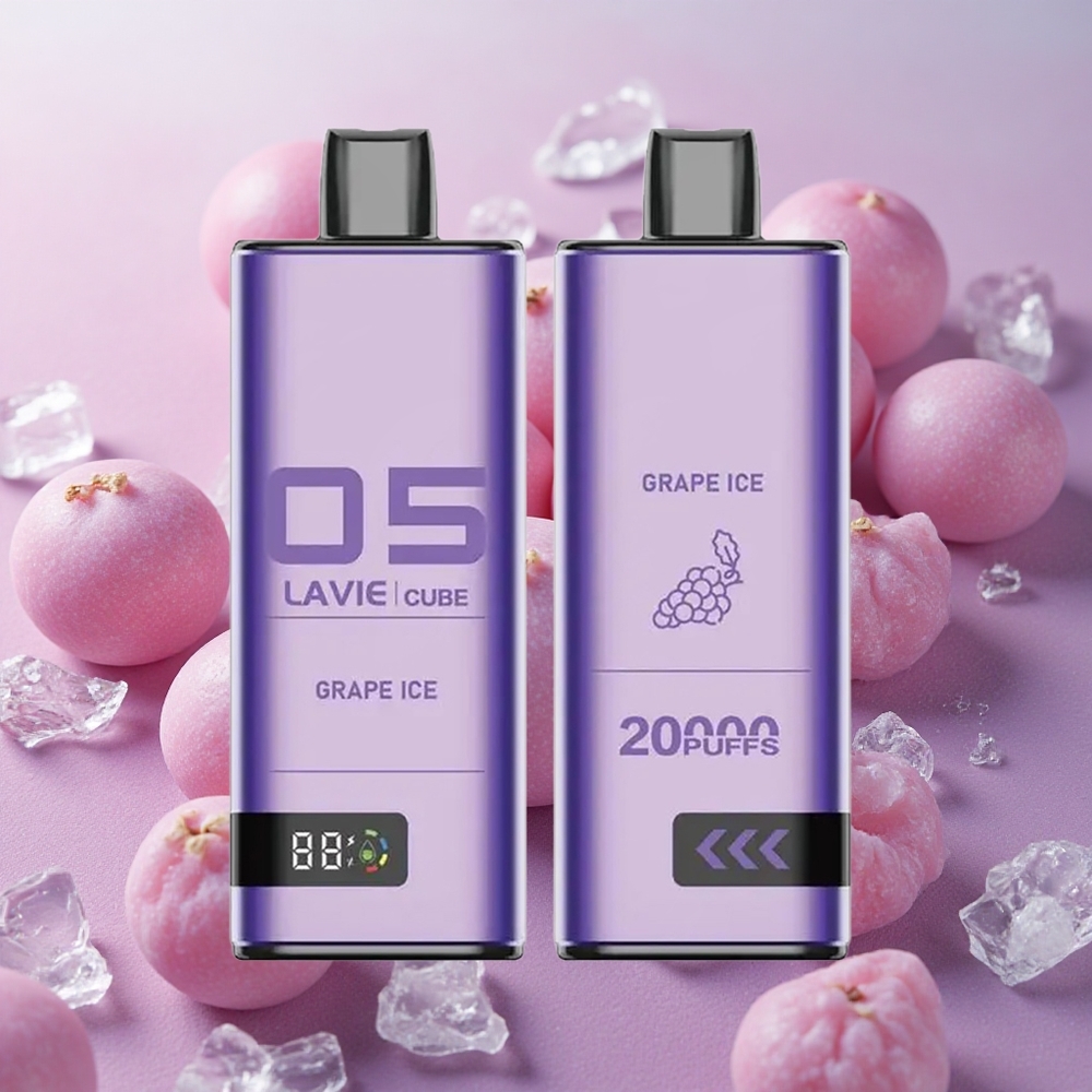 Lavie Cube 20000 Puffs 28ml E-liquid Capacity Grape Ice Disposable Vape