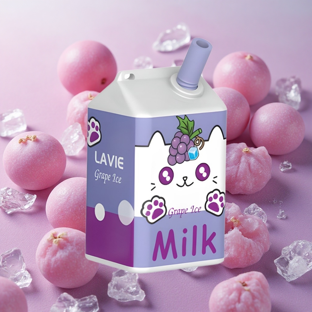 LAVIE Milk 7000 Puffs 16ml E-liquid Capacity Grape Ice