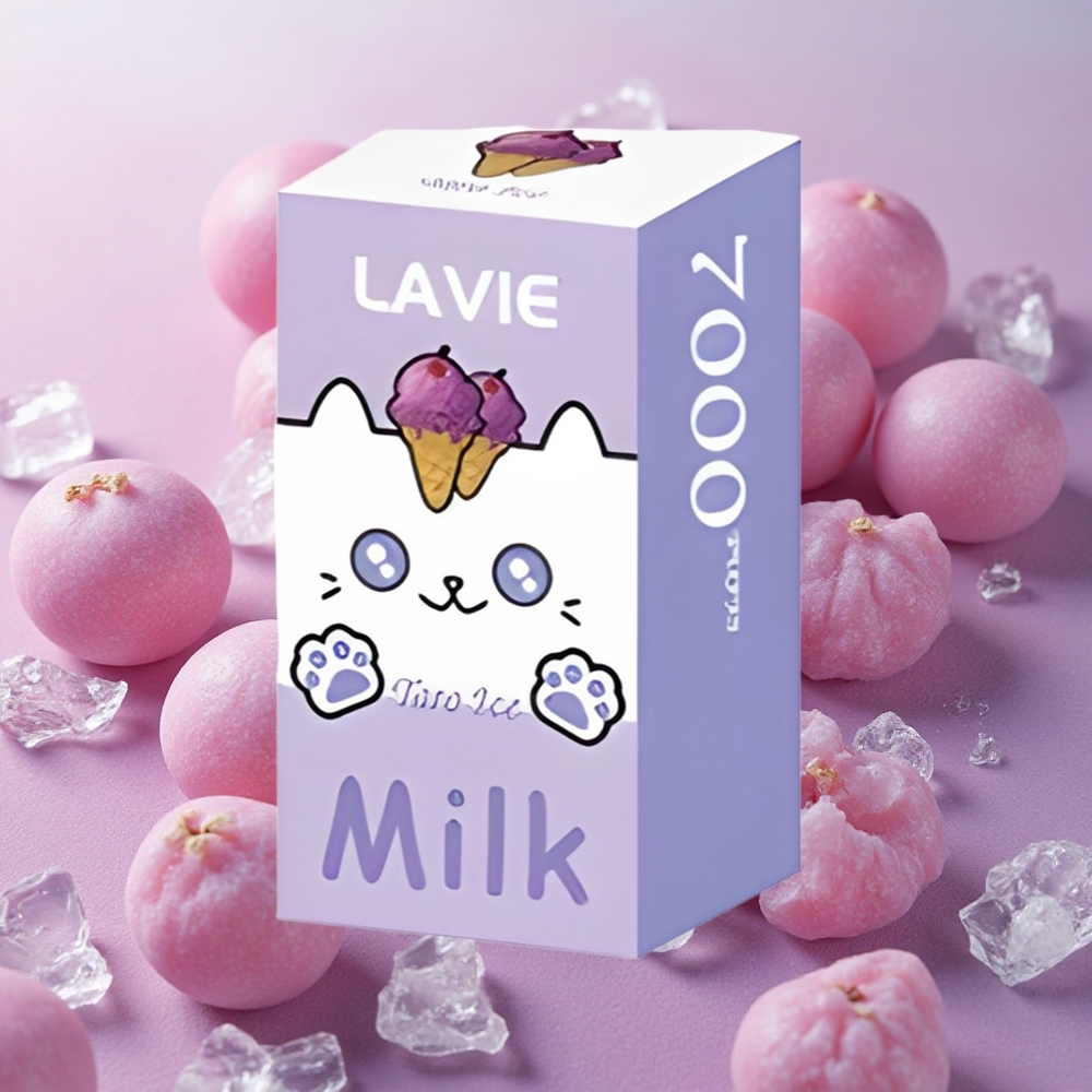 LAVIE Milk 7000 Puffs 16ml E-liquid Capacity Grape Ice