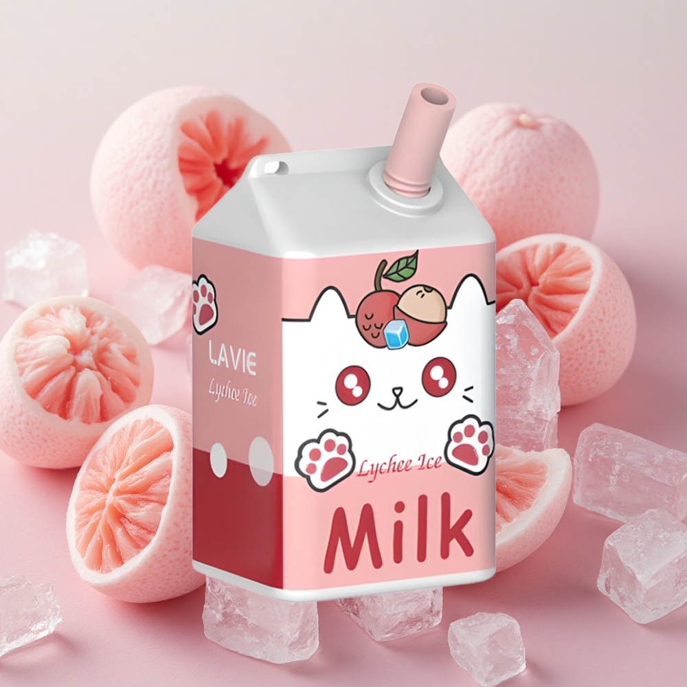 LAVIE Milk 7000 Puffs 16ml E-liquid Capacity Lychee Ice
