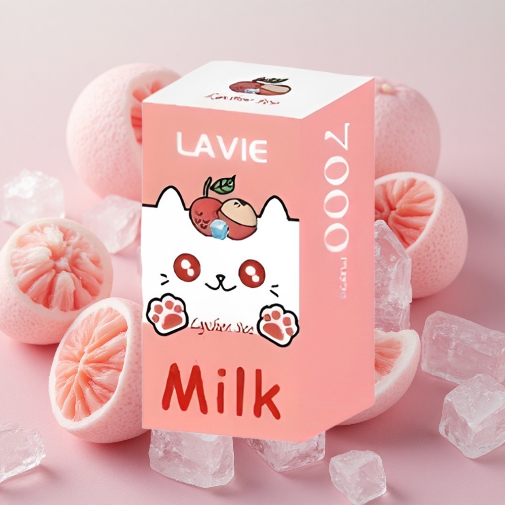 LAVIE Milk 7000 Puffs 16ml E-liquid Capacity Lychee Ice