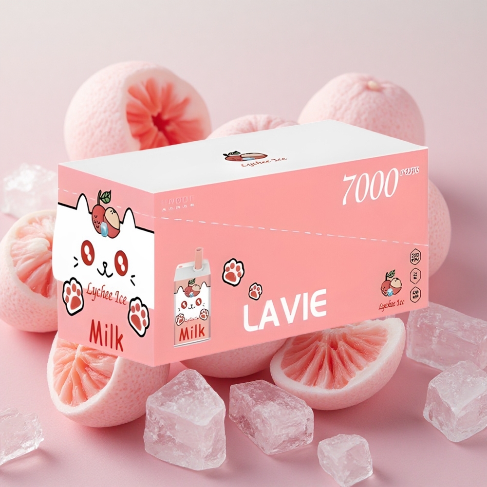 LAVIE Milk 7000 Puffs 16ml E-liquid Capacity Lychee Ice
