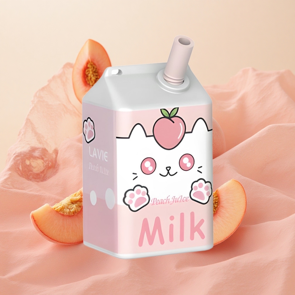 LAVIE Milk 7000 Puffs 16ml E-liquid Capacity Peach Juice
