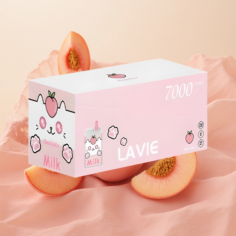 LAVIE Milk 7000 Puffs 16ml E-liquid Capacity Peach Juice