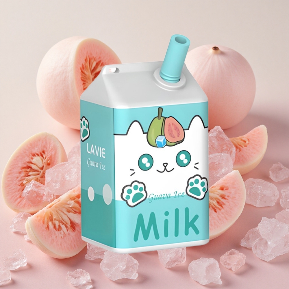 LAVIE Milk 7000 Puffs 16ml E-liquid Capacity Rechargeable Guava Ice