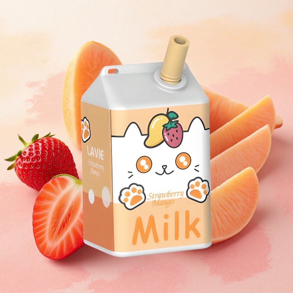 LAVIE Milk 7000 Puffs Rechargeable Strawberry Mango