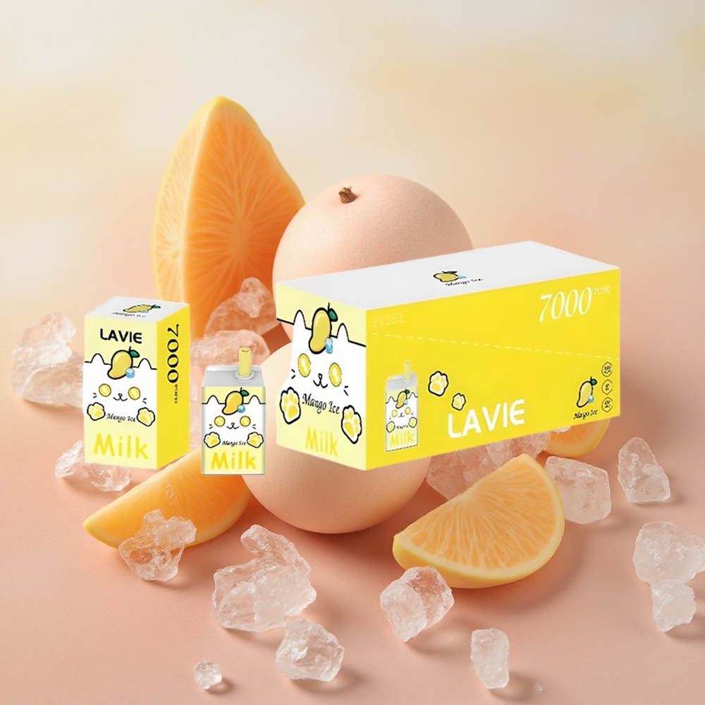 Lavie Milk 7000 Puffs 16ml E-liquid Capacity Mango Ice