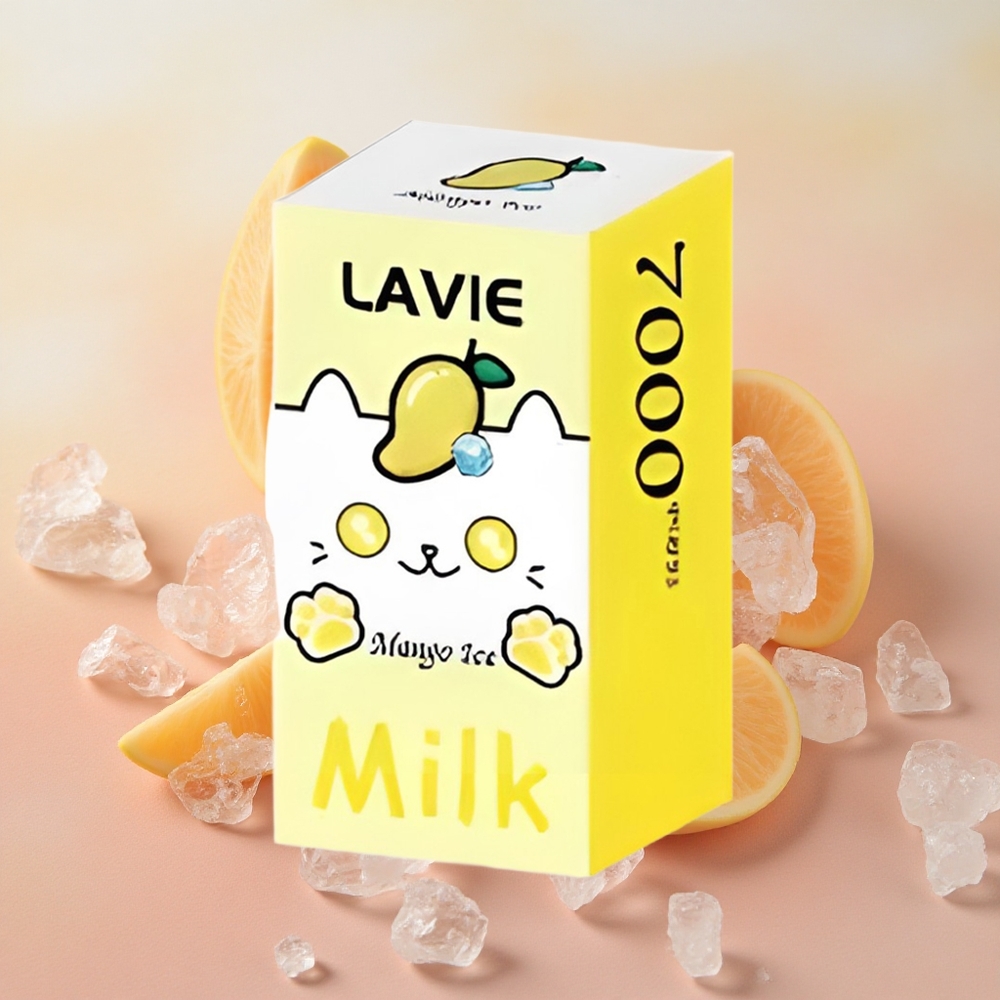 Lavie Milk 7000 Puffs 16ml E-liquid Capacity Mango Ice