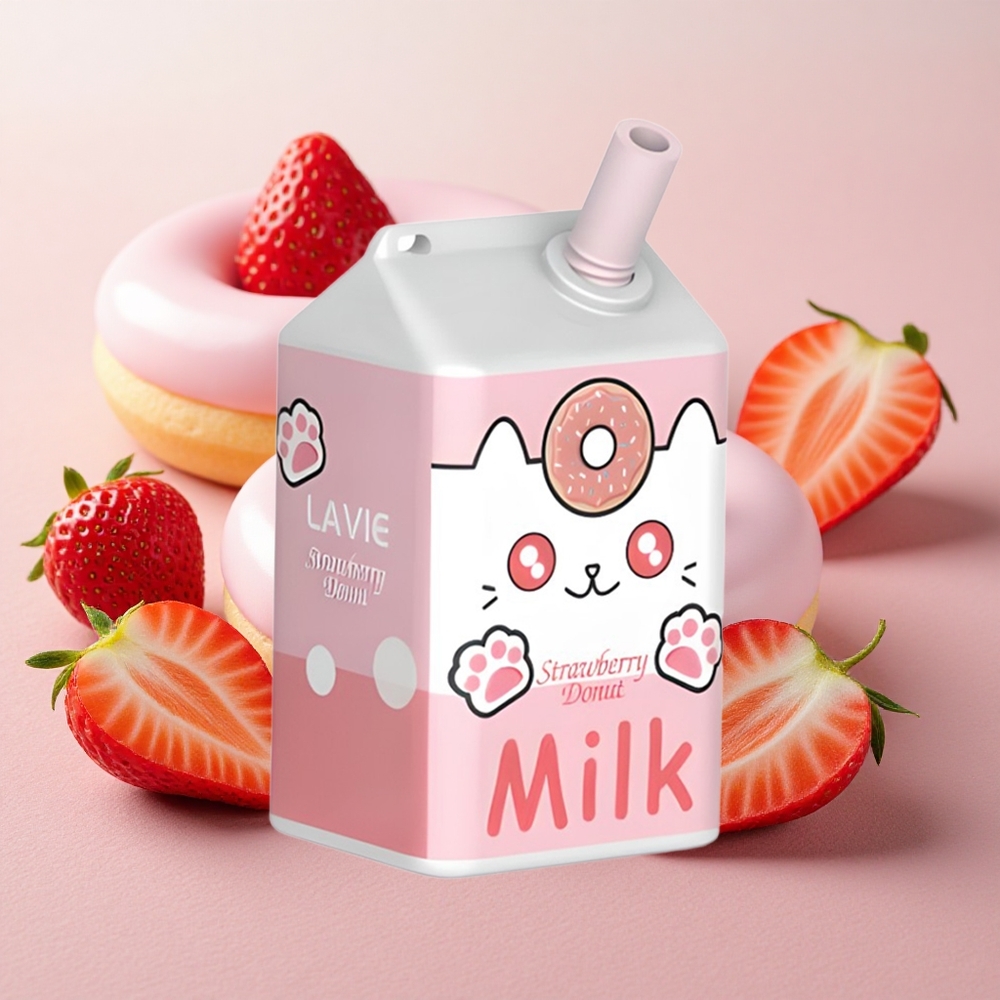 Lavie Milk 7000 Puffs Type C Rechargeable Strawberry Donut