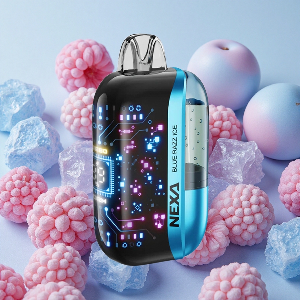 NEXA Ultra 50000 Puffs 20ml E-liquid Capacity 5% Nicotine Blue Razz Ice Disposable Vape