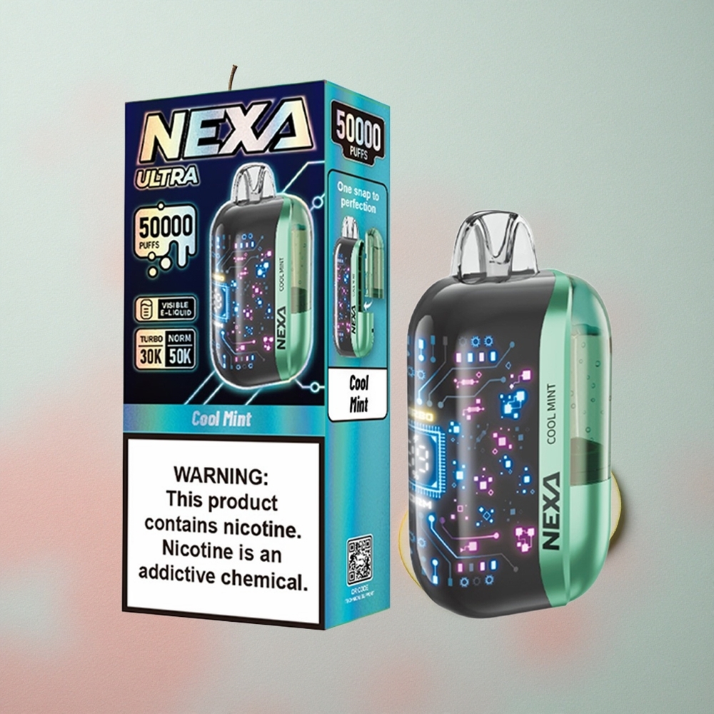 NEXA Ultra 50000 Puffs 20ml E-liquid Capacity 5% Nicotine Cool Mint Disposable Vape