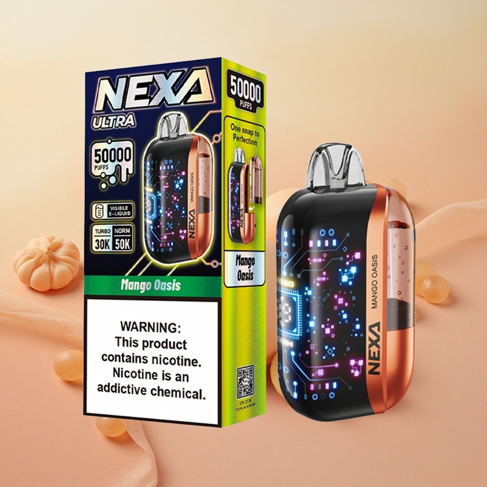 NEXA Ultra 50000 Puffs 20ml E-liquid Capacity 5% Nicotine Mango Oasis