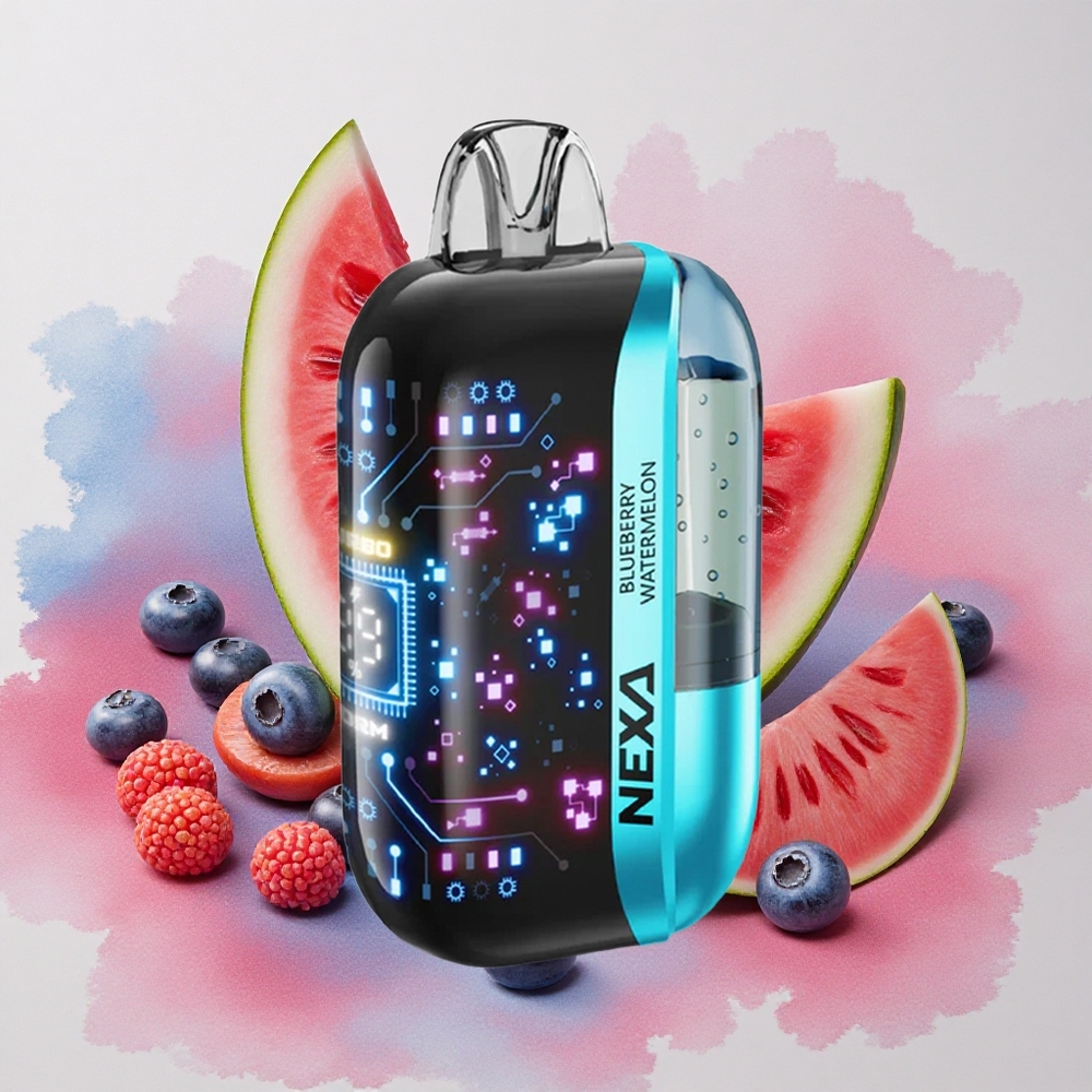 NEXA Ultra 50000 Puffs 20ml E-liquid Capacity 5% Nicotine Nicotine Blueberry Watermelon
