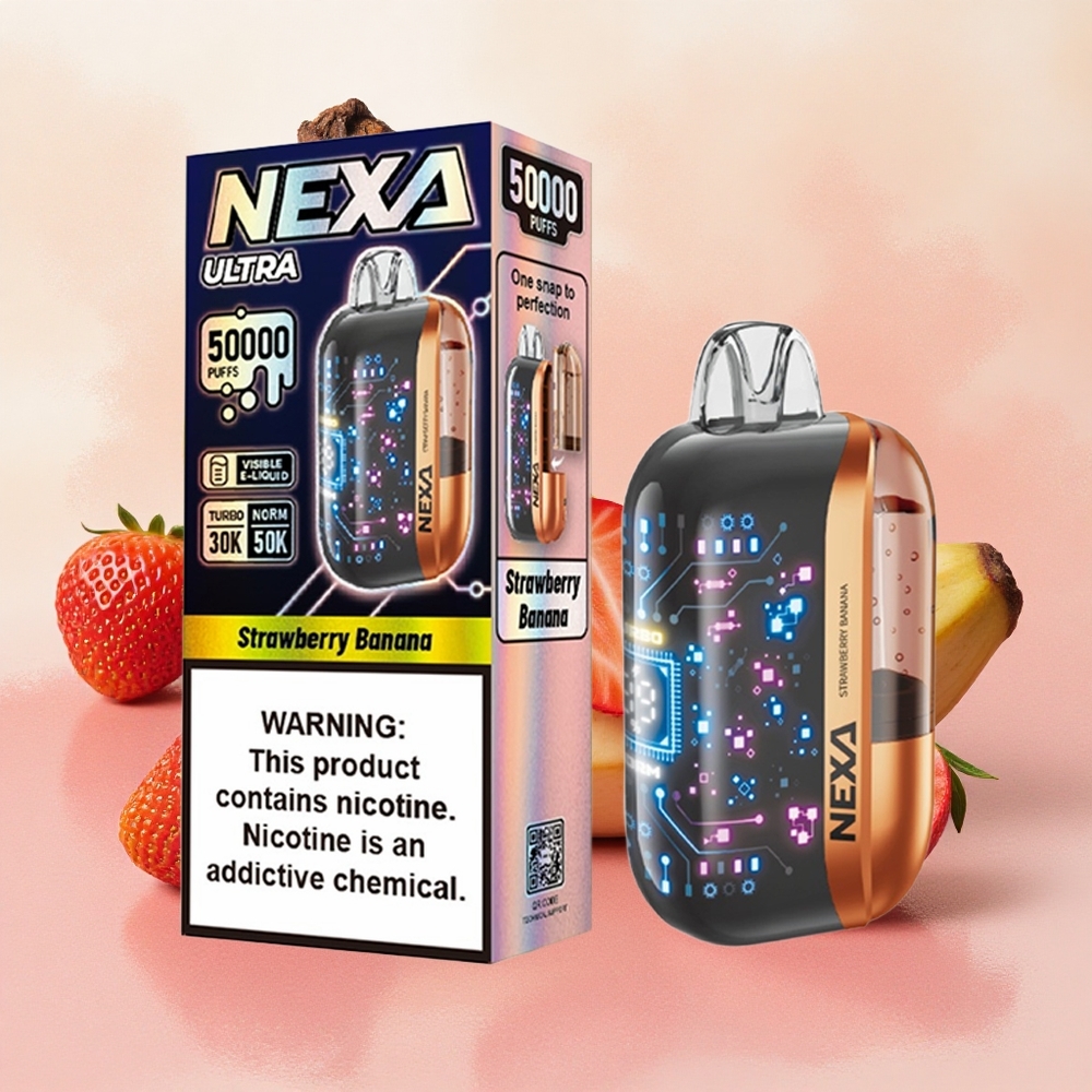 NEXA Ultra 50000 Puffs 20ml E-liquid Capacity 5% Nicotine Strawberry Banana