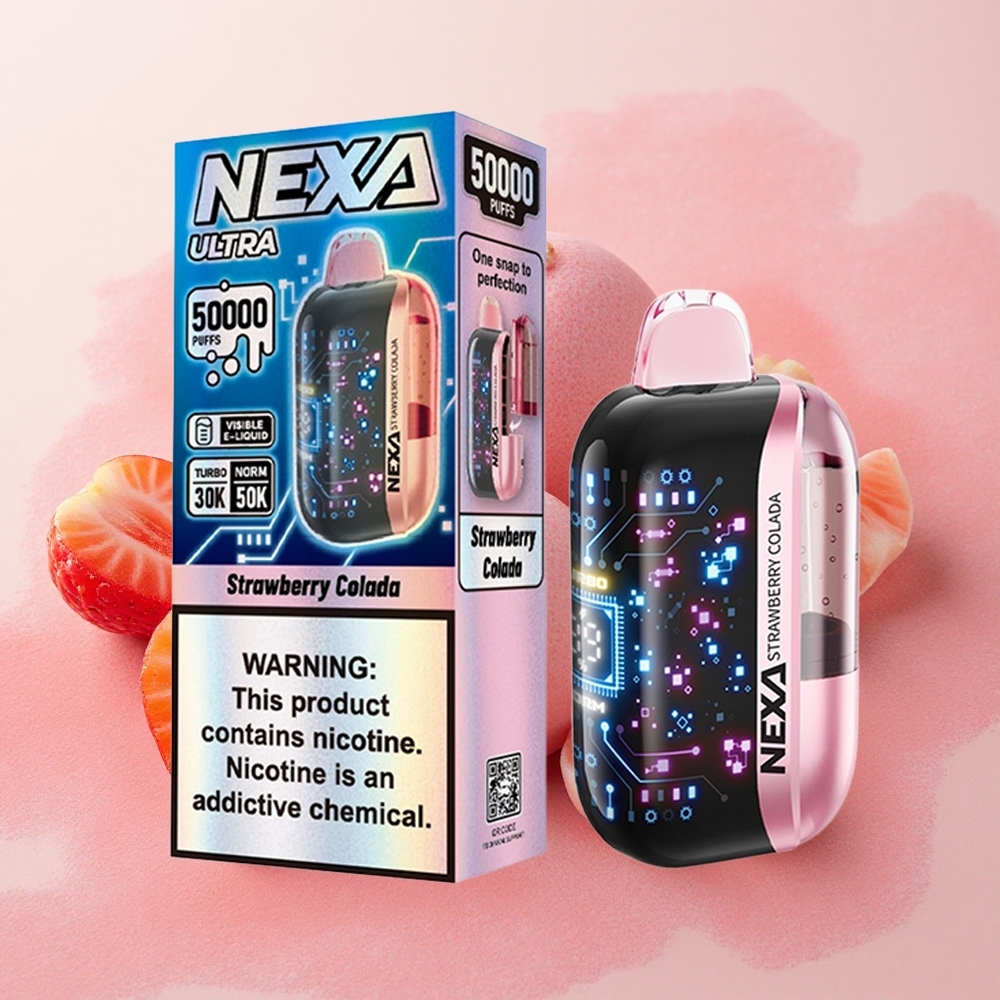 NEXA Ultra 50000 Puffs 20ml E-liquid Capacity 5% Nicotine Strawberry Colada