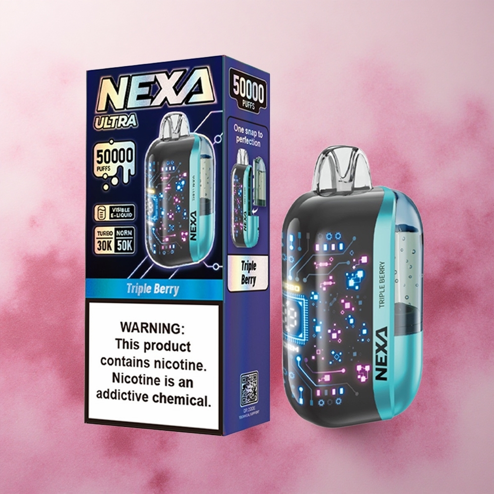 NEXA Ultra 50000 Puffs 20ml E-liquid Capacity 5% Nicotine Triple Berry