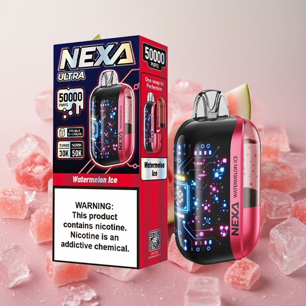 NEXA Ultra 50000 Puffs 20ml E-liquid Capacity 5% Nicotine Watermelon Ice