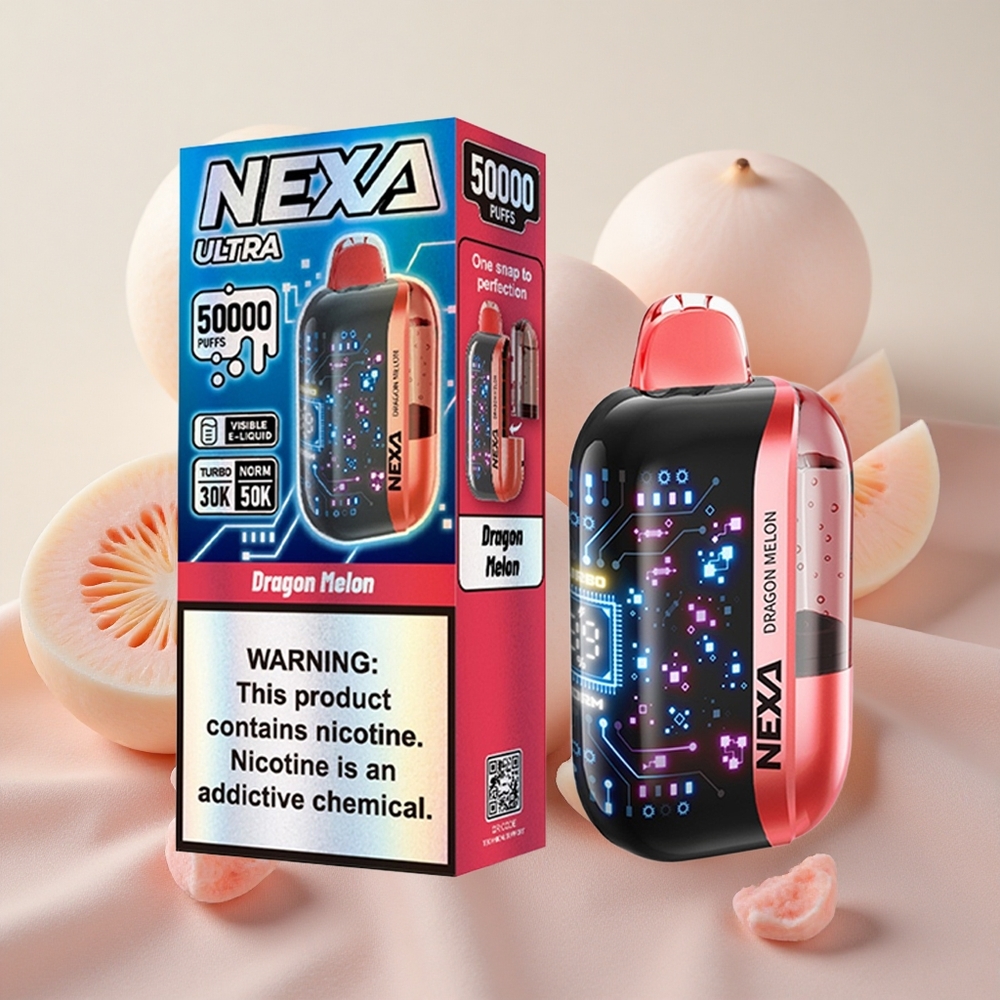 NEXA Ultra 50000 Puffs 20ml E-liquid Capacity Prefilled Dragon Melon Disposable Vape