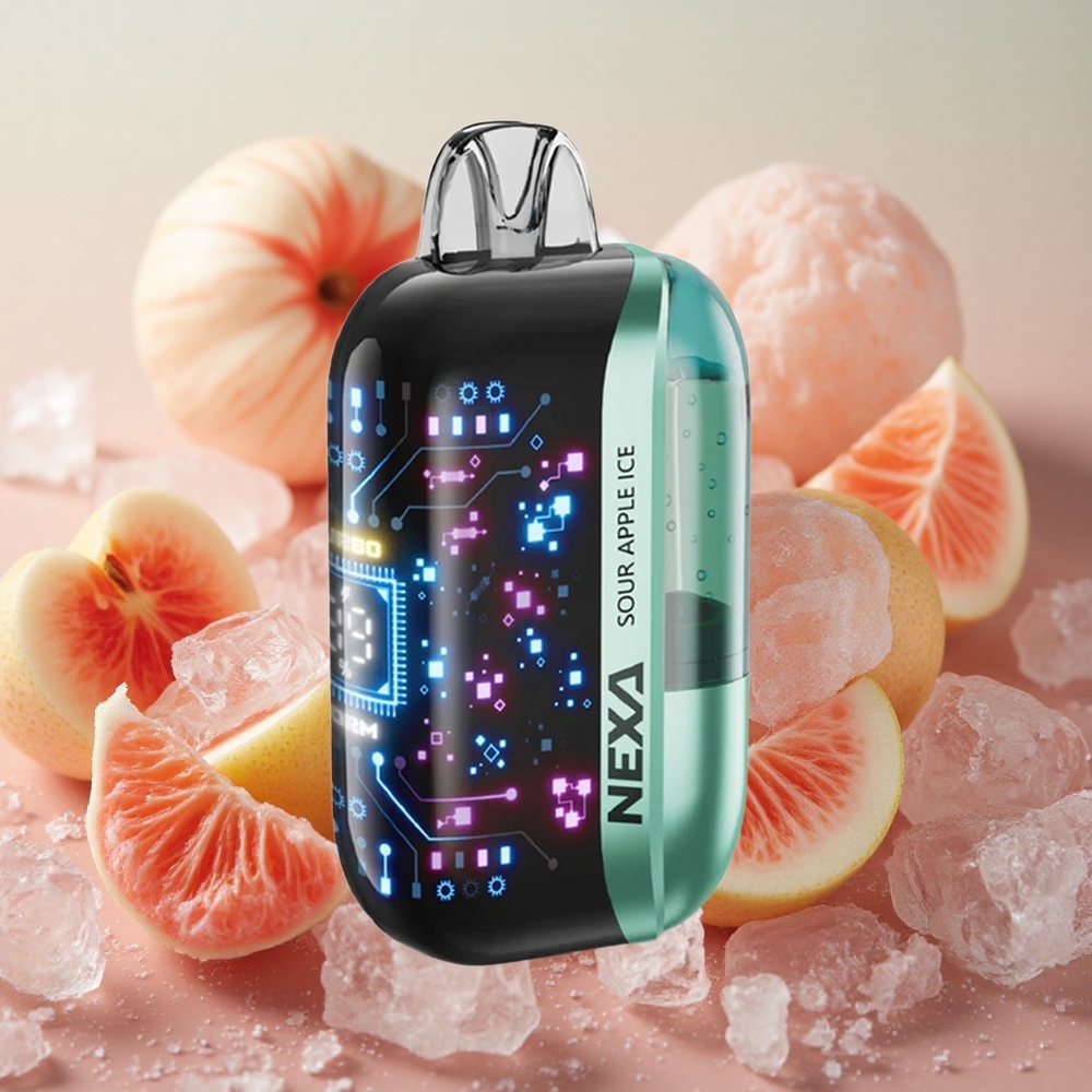 NEXA Ultra 50000 Puffs 20ml E-liquid Capacity Sour Apple Ice