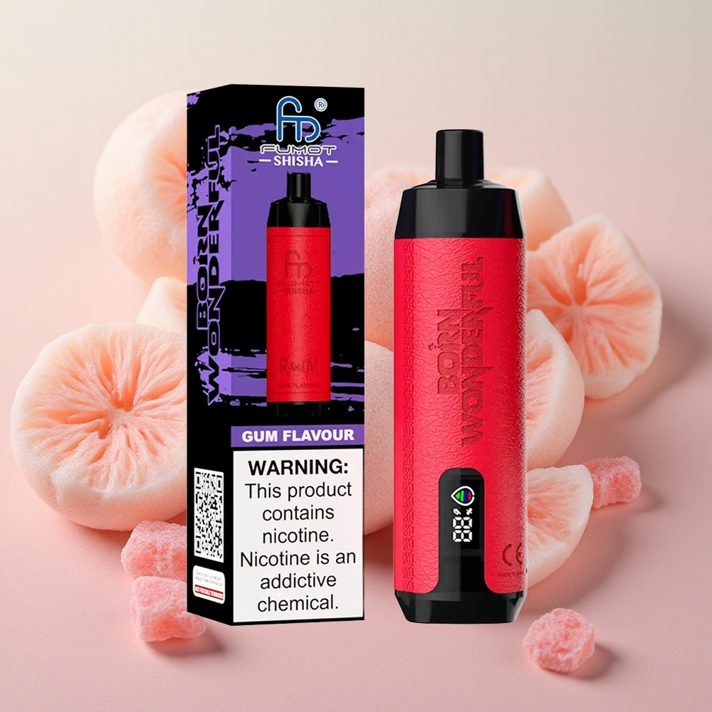 RandM Fumot Shisha 10000 Puffs 18ml E-liquid Capacity Disposable Vape Gum Flavour