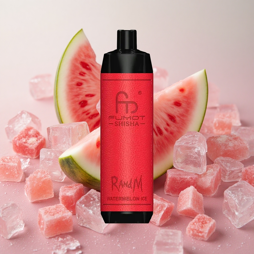 RandM Fumot Shisha 10000 Puffs 18ml E-liquid Capacity Disposable Vape Watermelon Ice