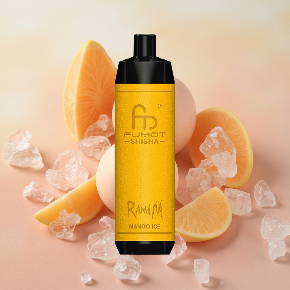RandM Fumot Shisha 10000 Puffs 18ml E-liquid Capacity Mango Ice Disposable Vape