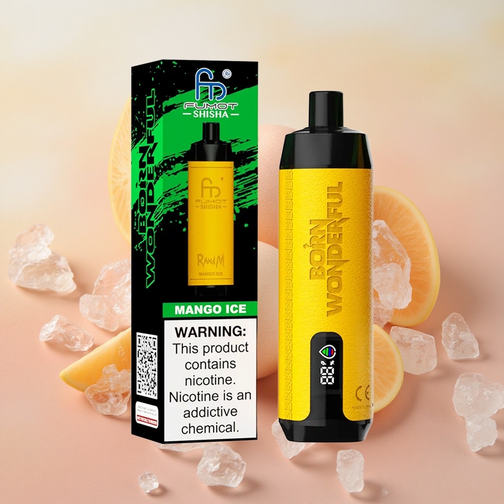 RandM Fumot Shisha 10000 Puffs 18ml E-liquid Capacity Mango Ice Disposable Vape