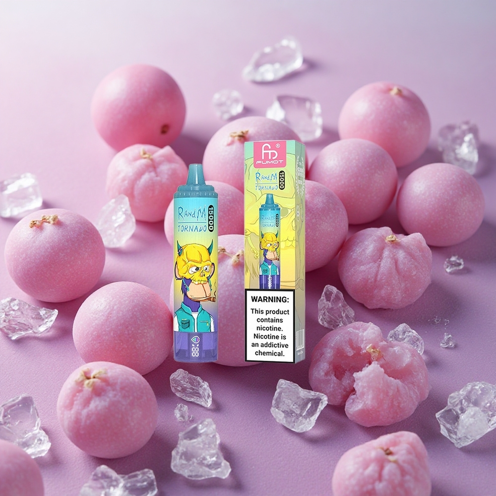 RandM Fumot Tornado 15000 Puffs 25ml E-liquid Capacity Grape Ice