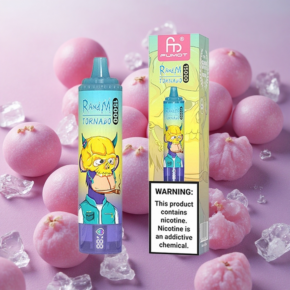 RandM Fumot Tornado 15000 Puffs 25ml E-liquid Capacity Grape Ice