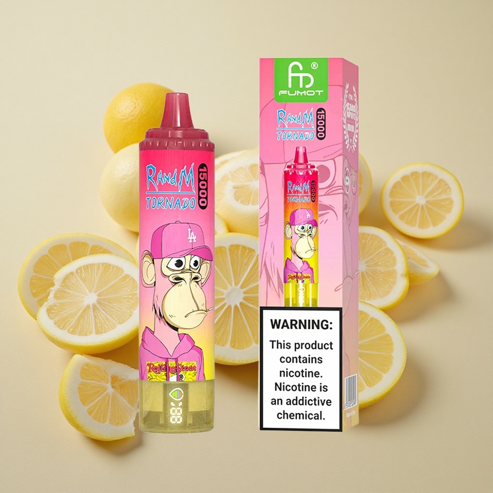 RandM Fumot Tornado 15000 Puffs 25ml E-liquid Capacity Lemon