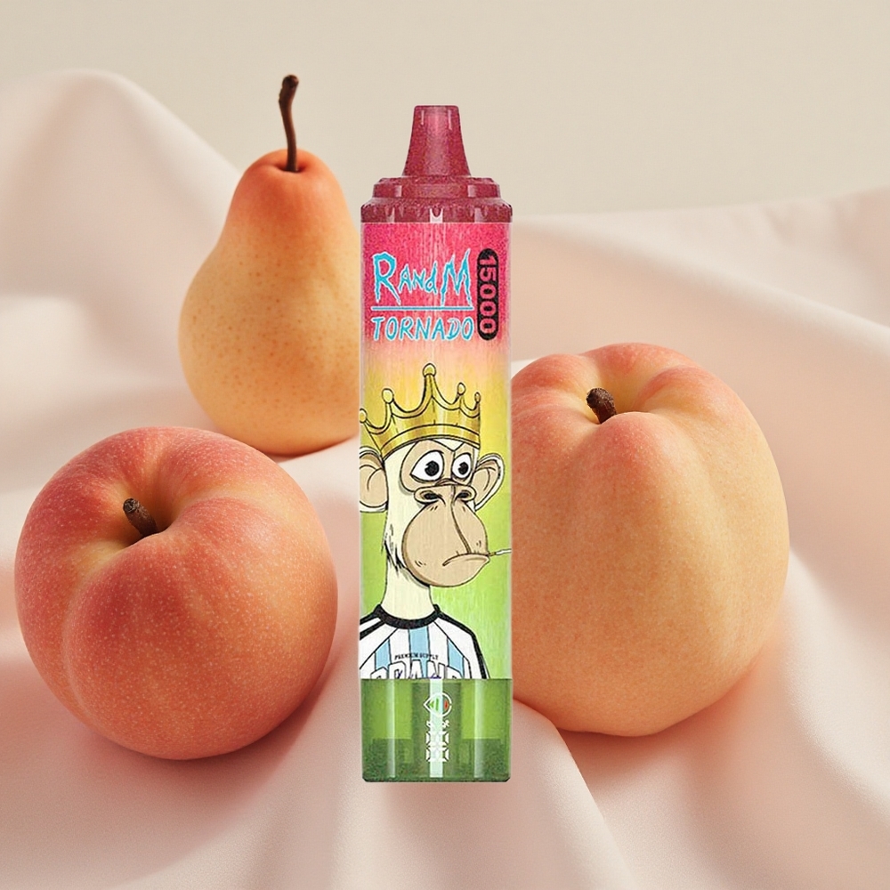 RandM Fumot Tornado 15000 Puffs 25ml E-liquid Capacity Mesh Apple Peach Pear