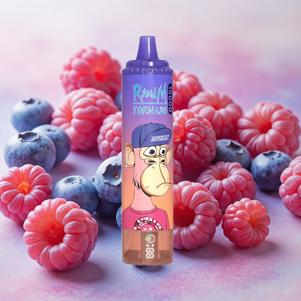 RandM Fumot Tornado 15000 Puffs 25ml E-liquid Capacity Mesh Blueberry Cherry Cranberry