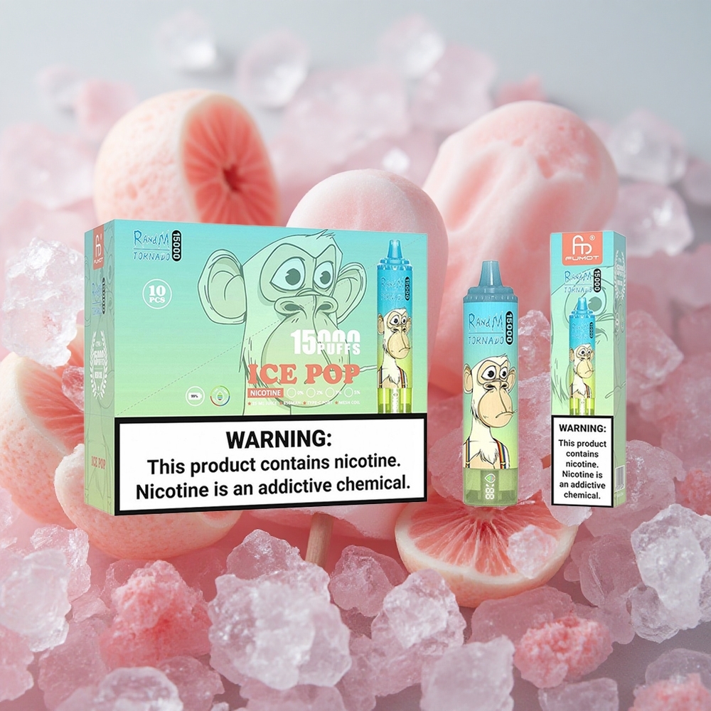 RandM Fumot Tornado 15000 Puffs 25ml E-liquid Capacity Mesh Ice Pop