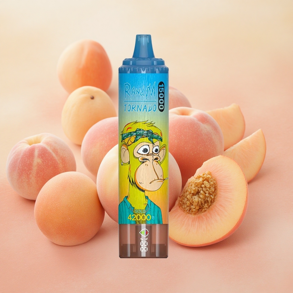 RandM Fumot Tornado 15000 Puffs 25ml E-liquid Capacity Peach Mango