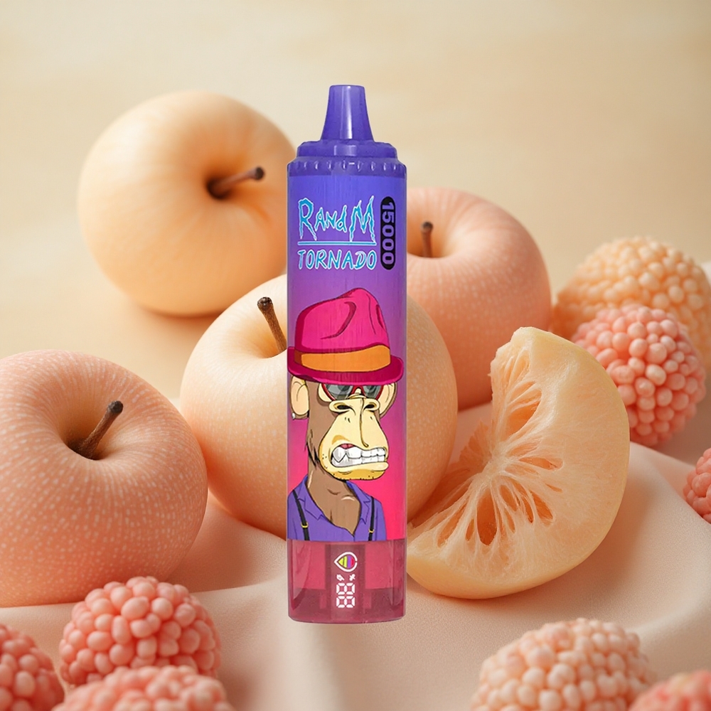 RandM Fumot Tornado 15000 Puffs 25ml E-liquid Capacity Sour Apple