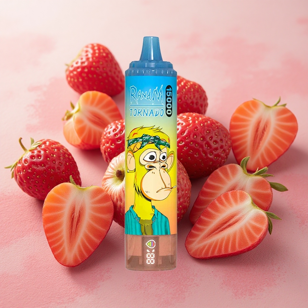RandM Fumot Tornado 15000 Puffs 25ml E-liquid Capacity Strawberry