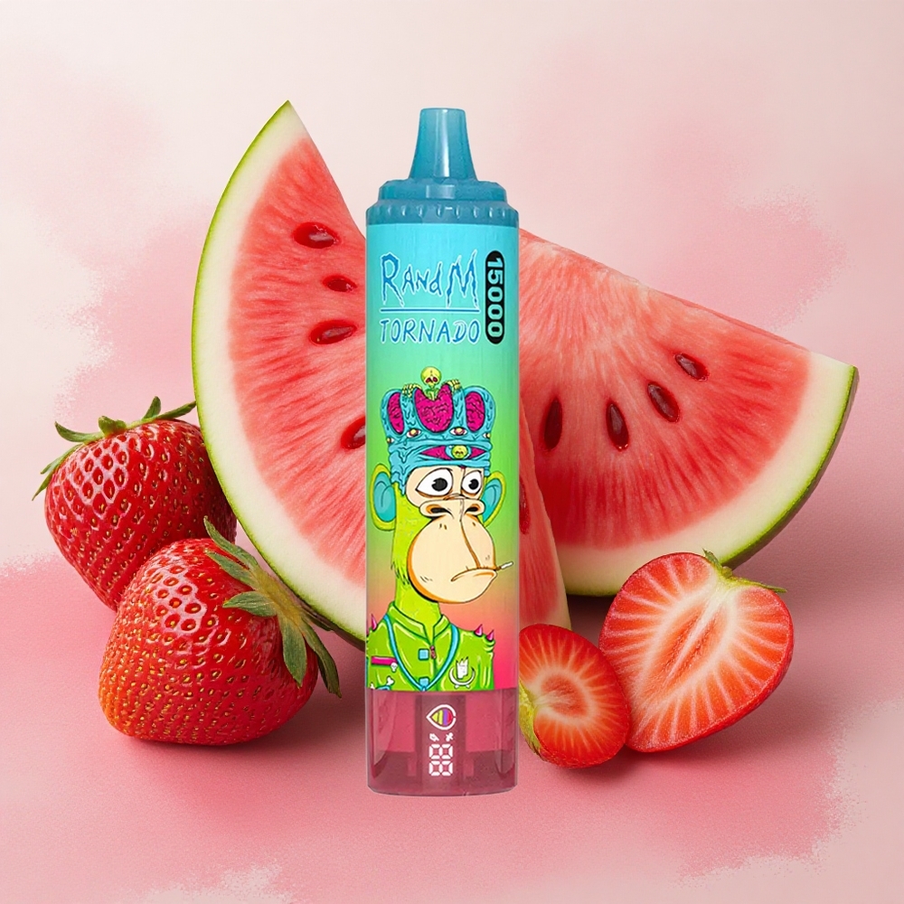 RandM Fumot Tornado 15000 Puffs 25ml E-liquid Capacity Strawberry Watermelon