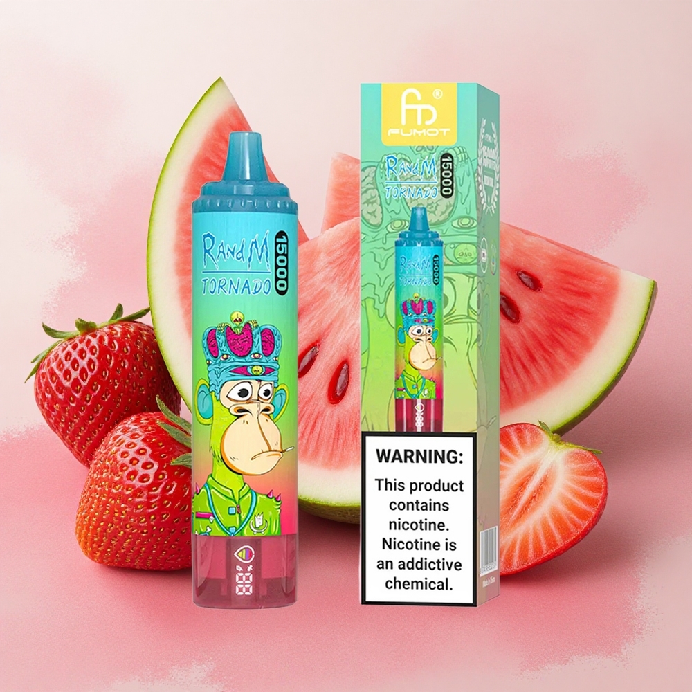 RandM Fumot Tornado 15000 Puffs 25ml E-liquid Capacity Strawberry Watermelon
