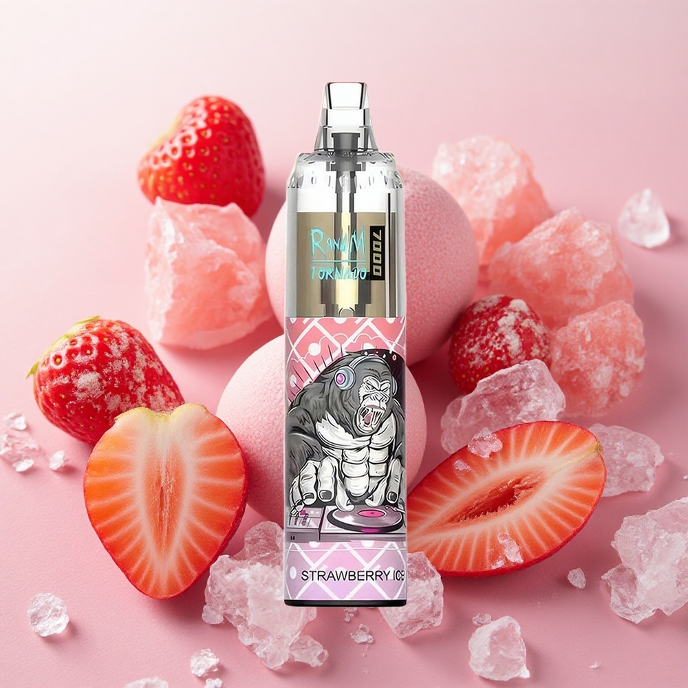 RandM Fumot Tornado 7000 14ml E-liquid Capacity Mesh Strawberry Ice