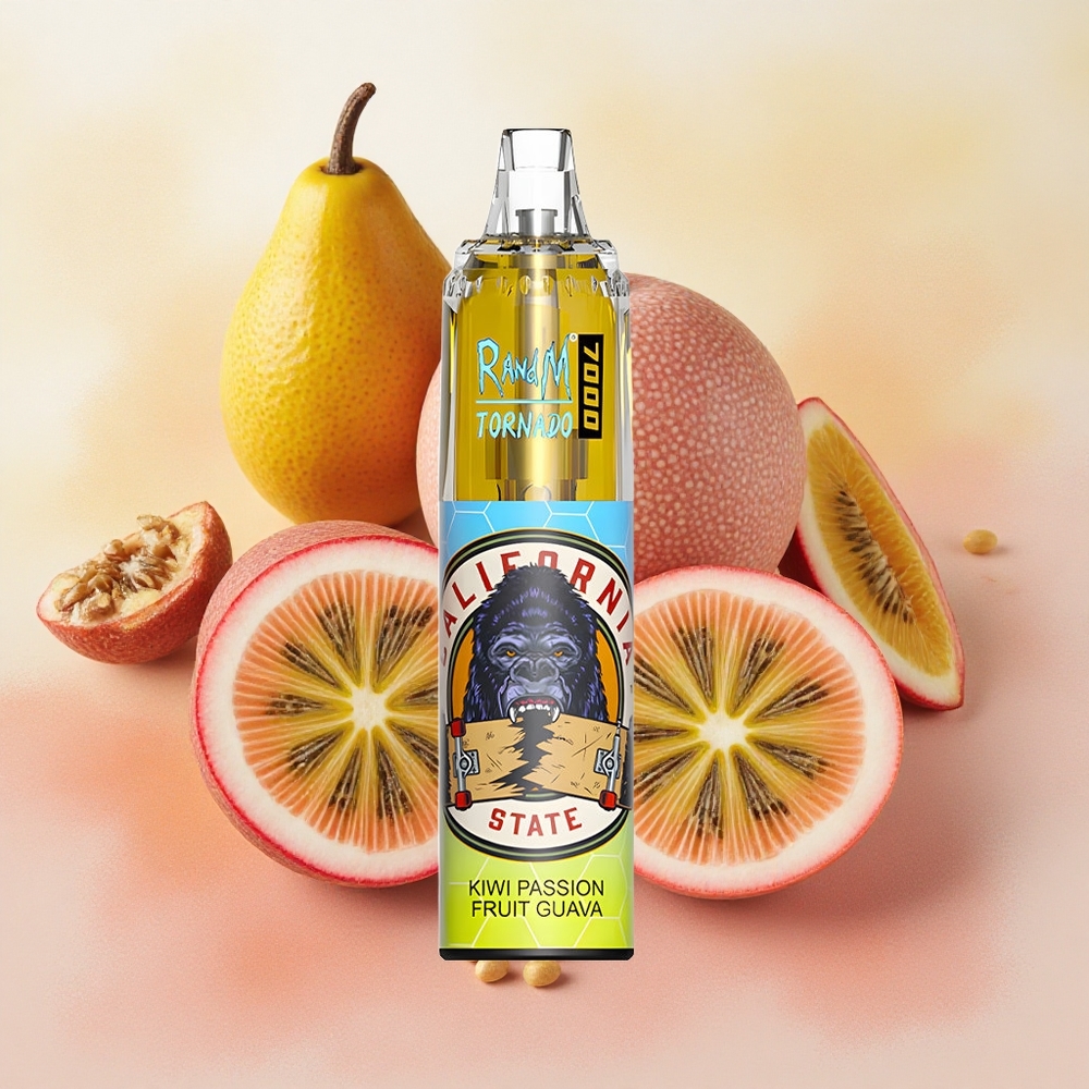 RandM Fumot Tornado 7000 Mesh Air-Adjustable Kiwi Passion Fruit Guava