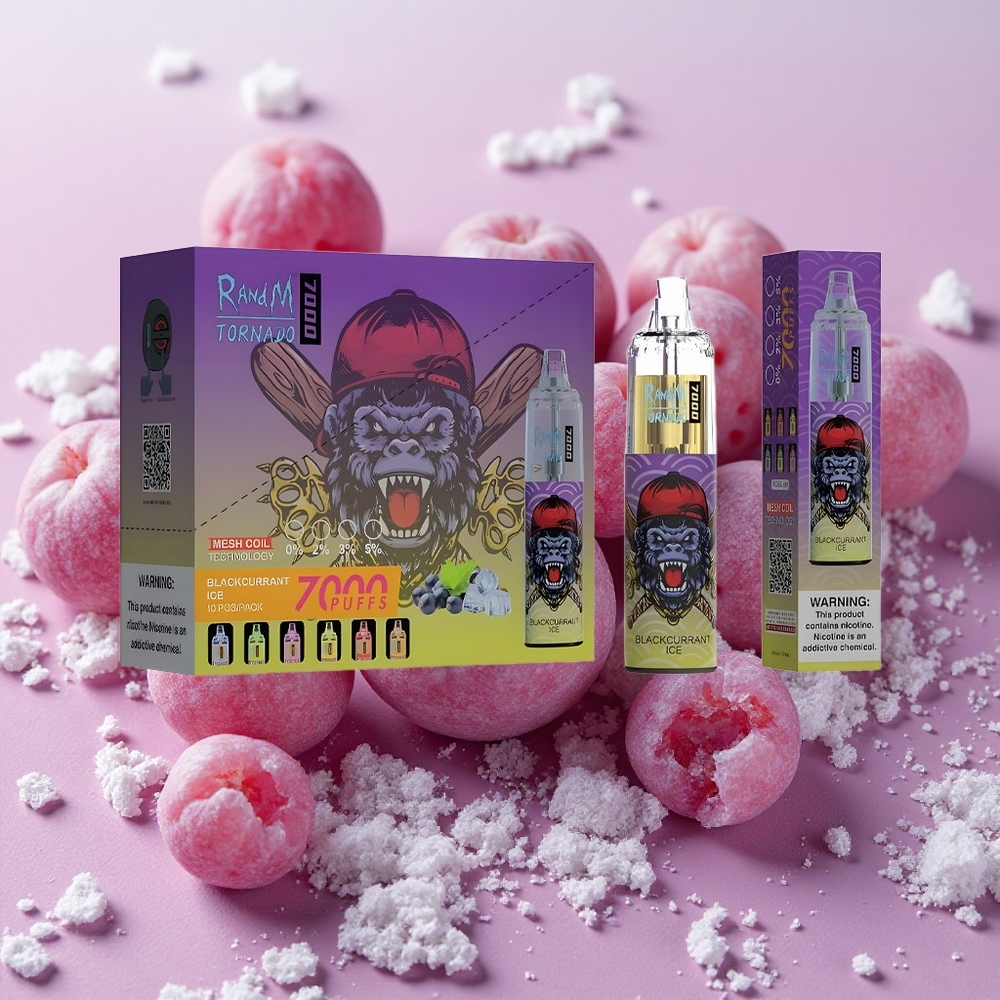 RandM Fumot Tornado 7000 Puffs 14ml E-liquid Capacity Blackcurrant Ice